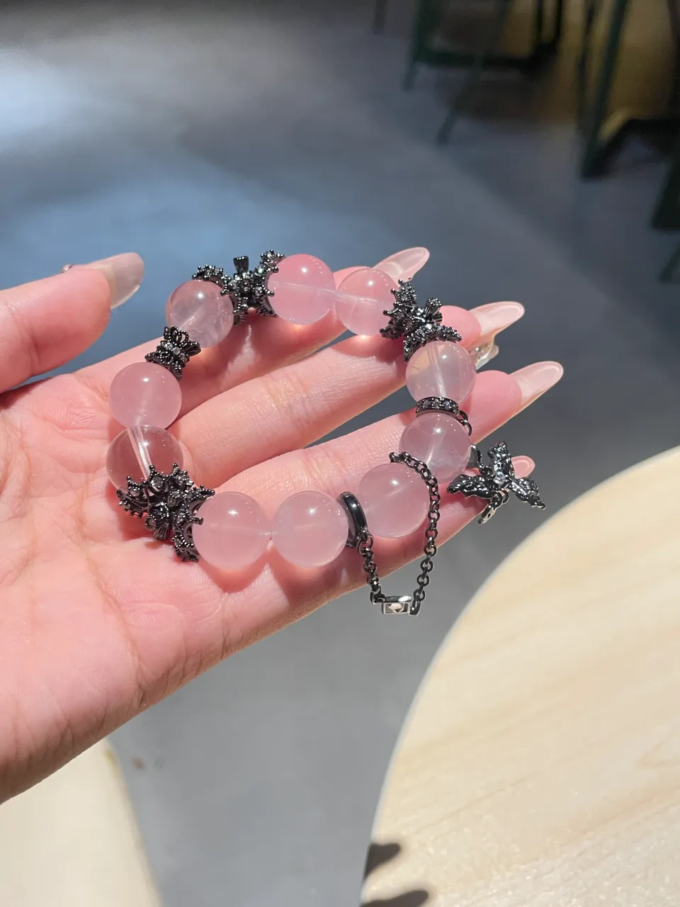 收藏級天然海藍寶手串男士藍色水晶手鏈女款蛇年本命年護身符禮物