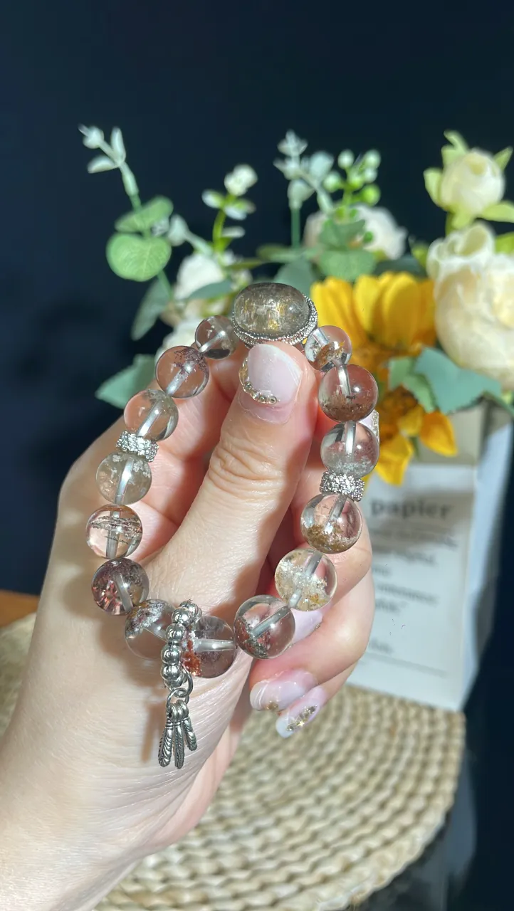 花幽靈水晶手串輕奢男女款定制手鏈