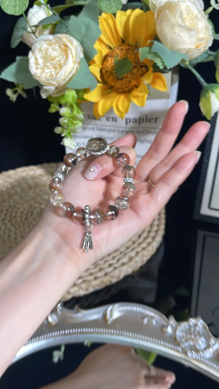 花幽靈水晶手串輕奢男女款定制手鏈 4