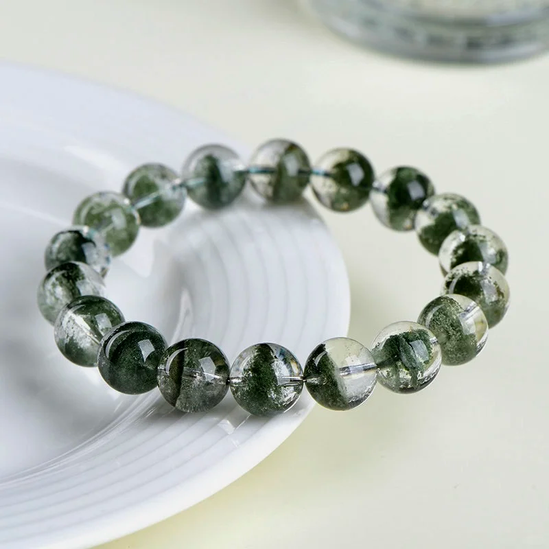 綠幽靈水晶手串天然鬼佬財神水晶招財又治癒 3