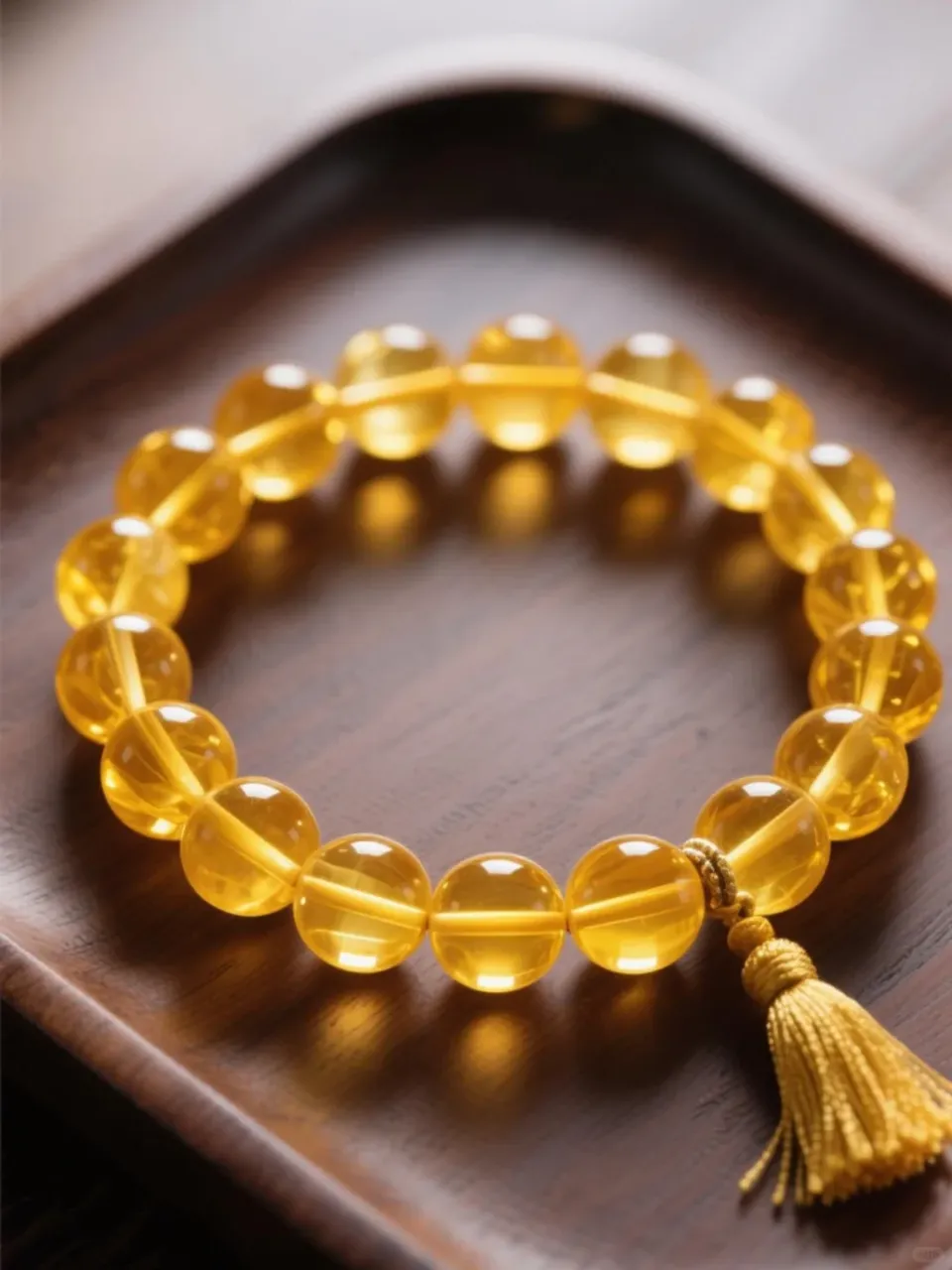 天然黃水晶手串財富之石增強自信調節消化系統 圖片 4