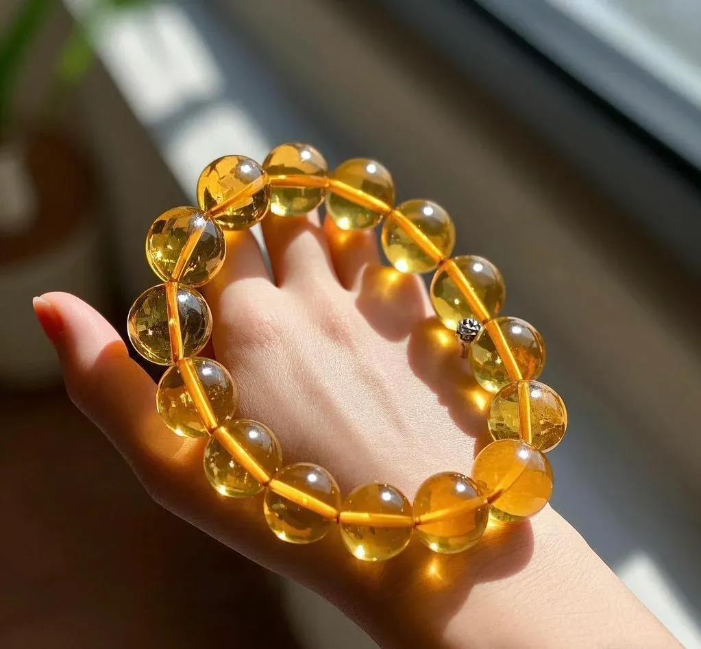 天然黃水晶手串財富之石增強自信調節消化系統 圖片 7